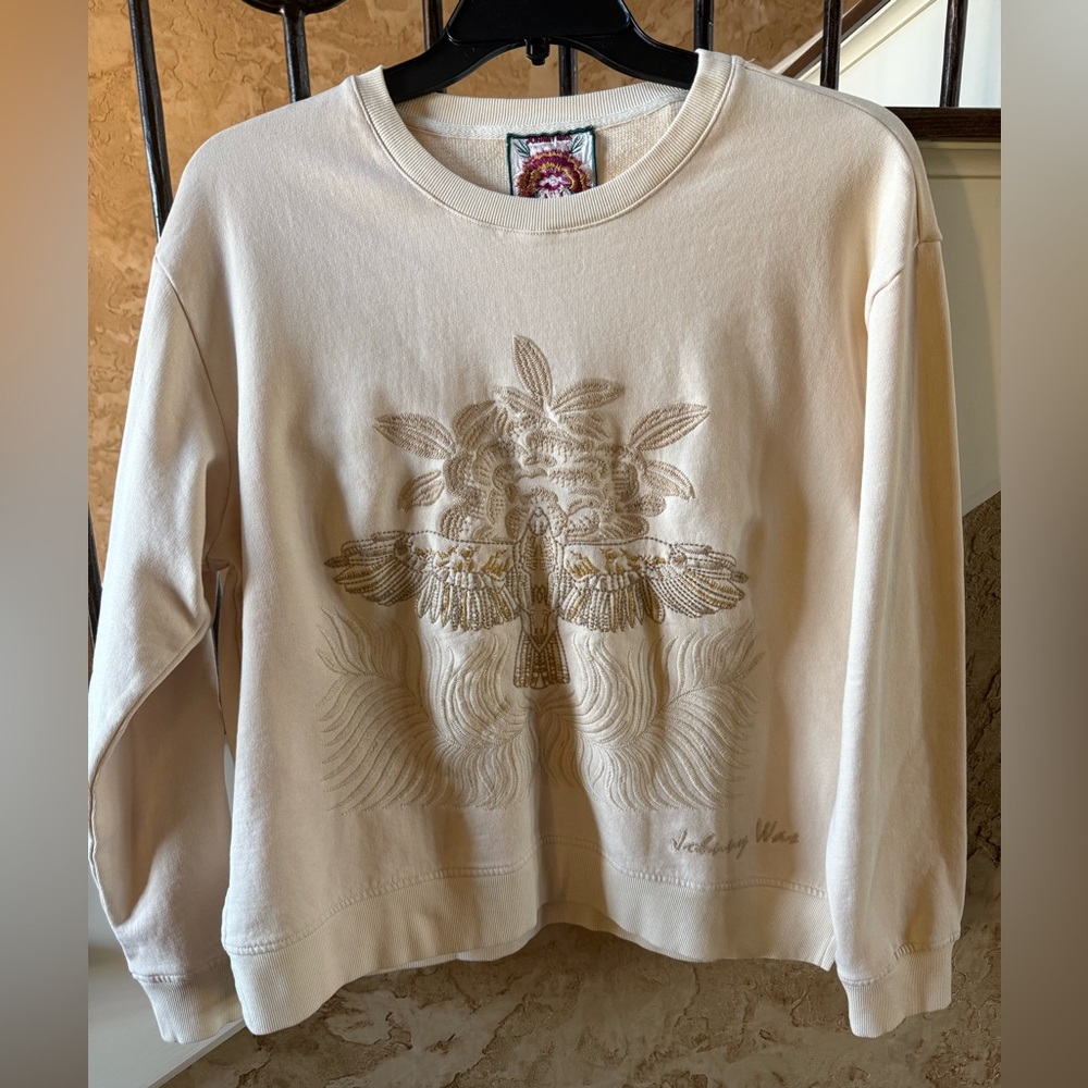 Johnny Was Pajaro Bird Sweatshirt